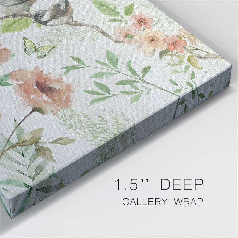 Toile tendue avec galerie Secret Garden II, H 8 po x l 8 po x P 1,5 po