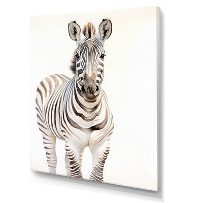 «Zebra Watercolor Zebra This», reproduction sur toile