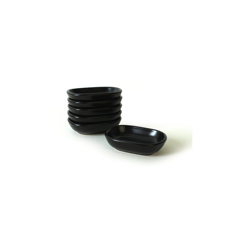Latitude Run Areej 100% CERAMIC Salad Bowl, Matte Black