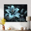 Photo moderne sur verre lys blanc et bleu moderne II-312660455-312660378