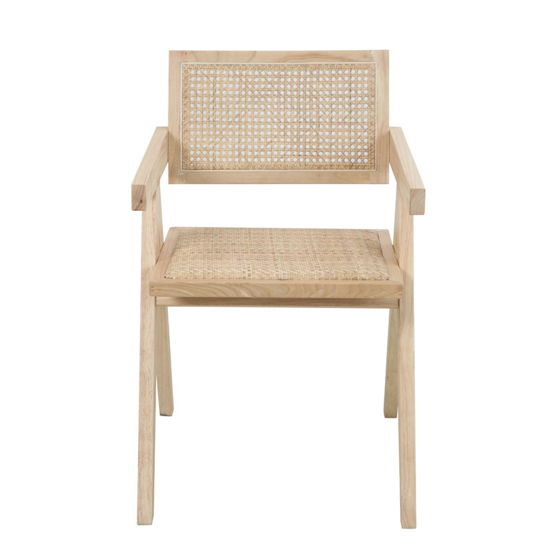 Ernie 45cm H Fabric Upholstered Armchair, Natural Brown