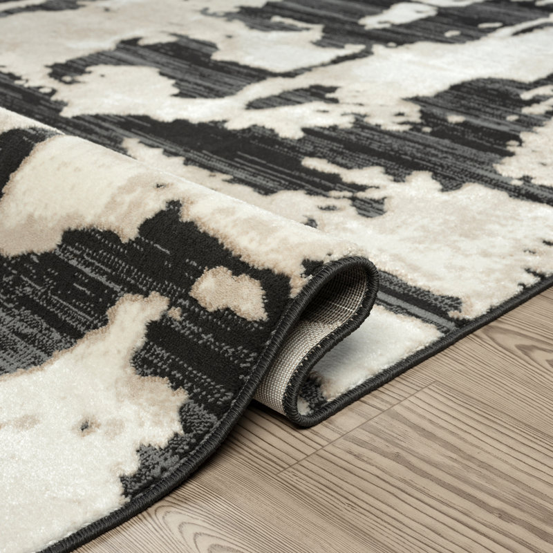 Abani Rugs TER170A Abstract Pattern Area Rug, Rectangle 4' x 6'