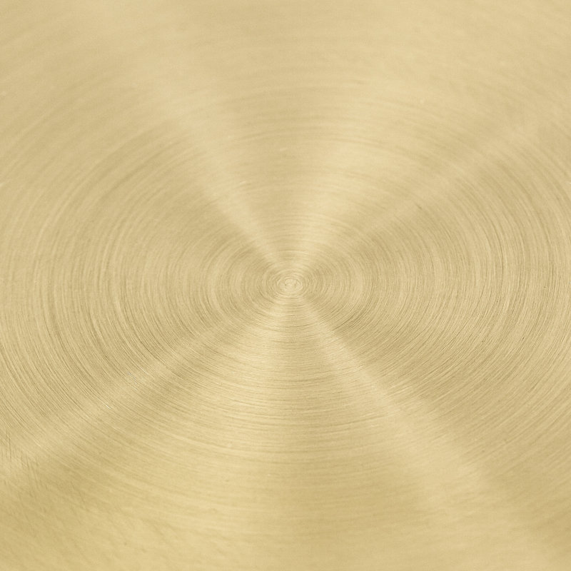 Beige Round Wood and Glass Dining Table