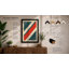 Diagonal Rhythm Geometric - Framed Print-1299762564-1299762687