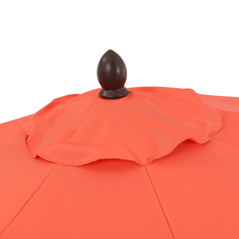 design patio umbrella INMITOM 13 ft. Double-Sided Market Patio Umbrella with Crank Handle, 180G  Polyester Canopy in BeigeWithout Base  HD1-A-E17A-BGE