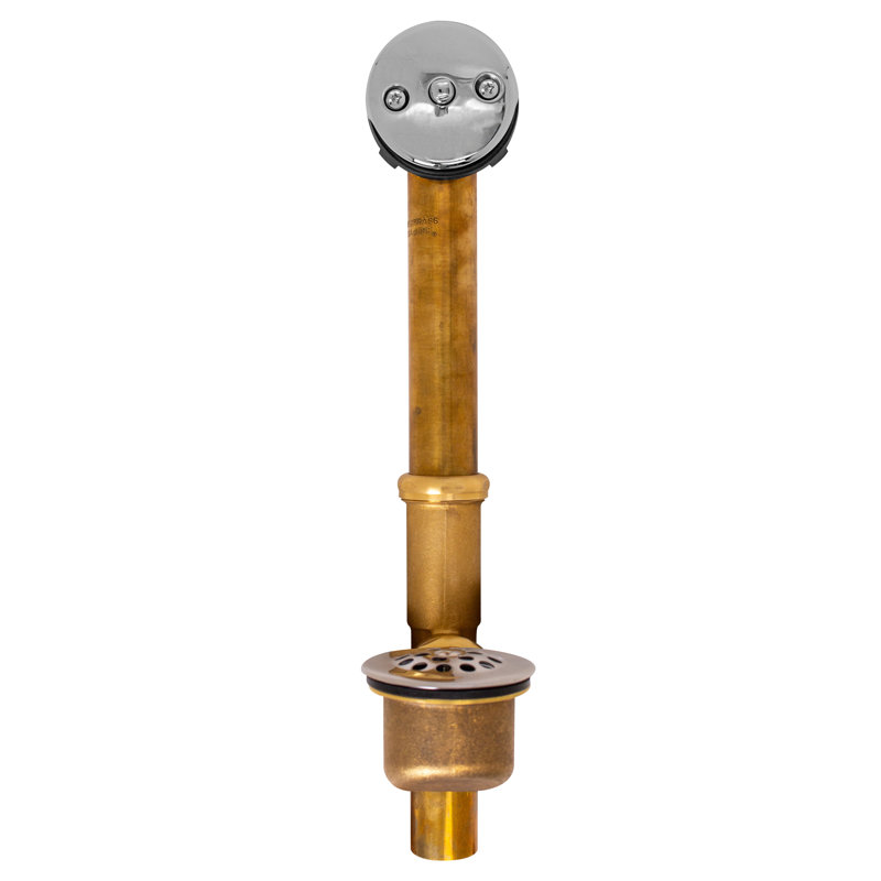 Drain de baignoire avec trop-plein Beehive, Chrome poli