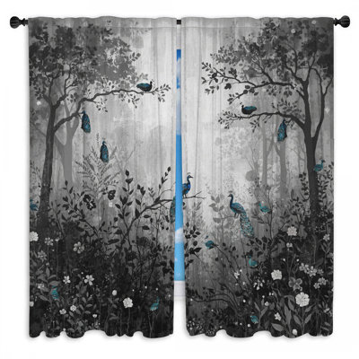 Peacocks In Forest