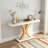 Narrow Entryway Foyer Table with Geometric Base-384561108