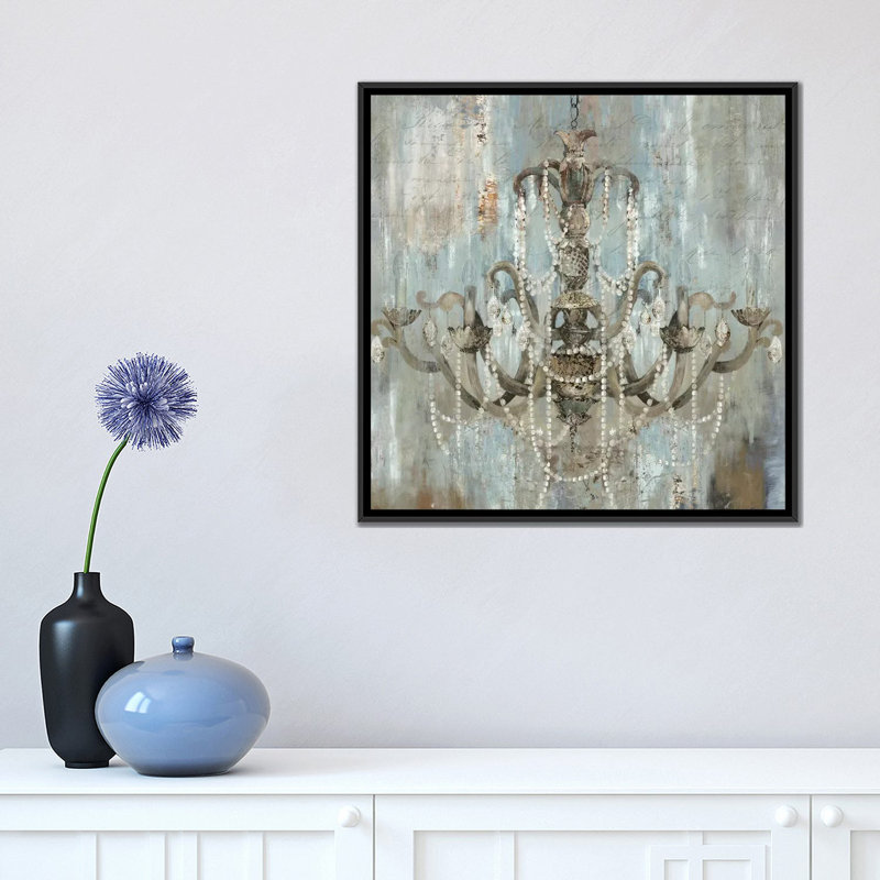 « intemporelle », impression sur toile, H 18 po x l 18 po x P 1,5 po, Toile avec cadre noir, Pas de tapis