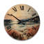 Horloge murale en bois massif Meleia-1377607319