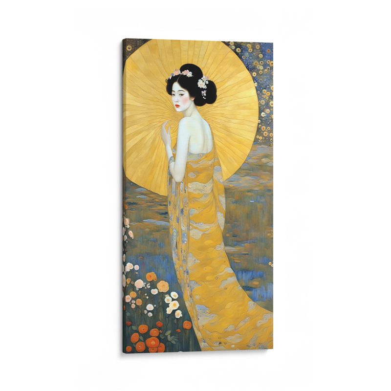 Golden Umbrella, 36" H x 18" W