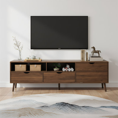 Mid Century Tv Stand For Tvs Up To 80