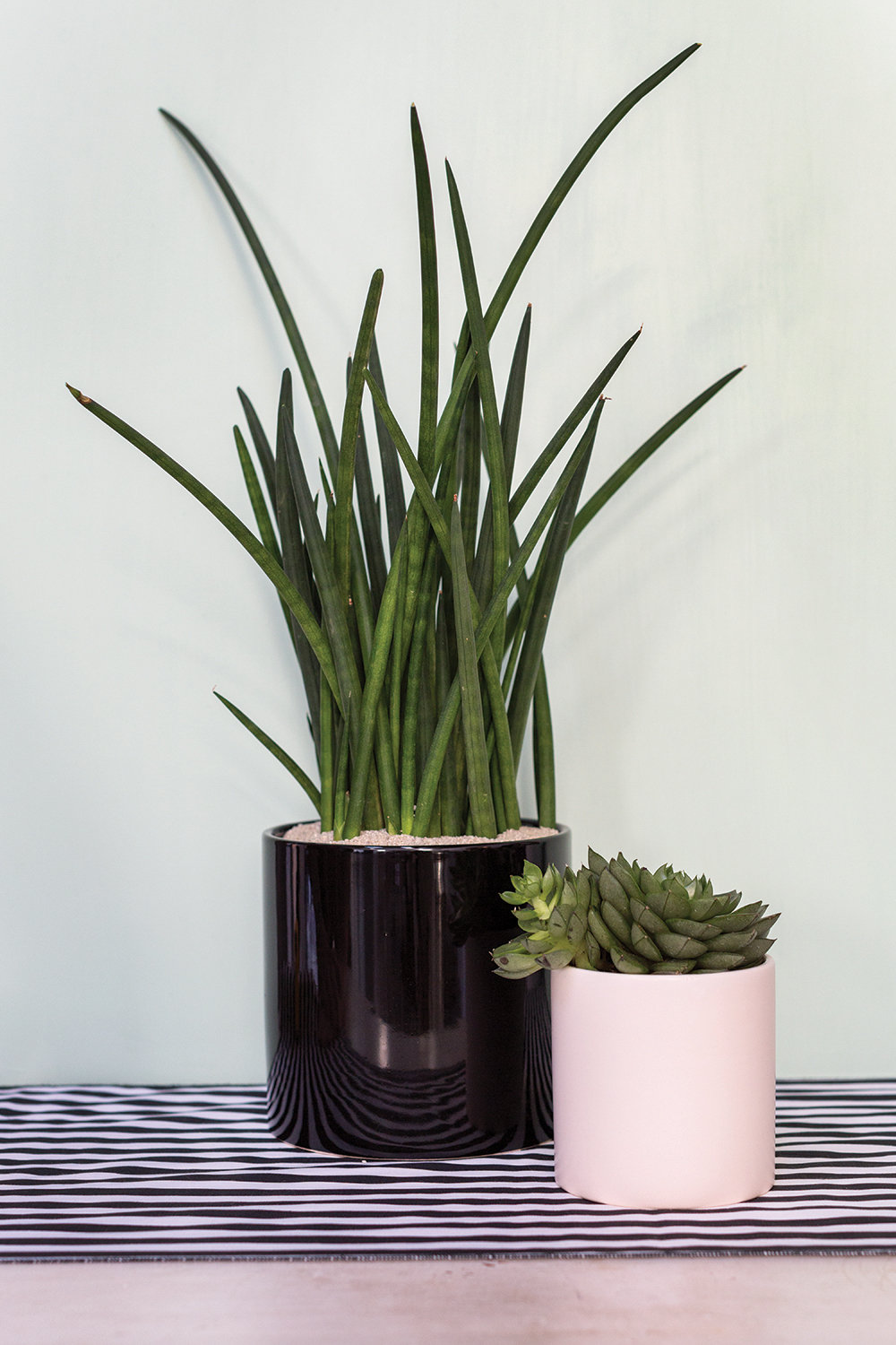 Handmade Ceramic Pot Planter, 4.25" H x 4.25" W x 4.25" D, Matte White