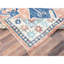 Tapis oriental en laine pure noué à la main de couleur pêche 9 pi x 11 pi 9 po, nœud turc, velours nul, motif village anatolien, noué à la main