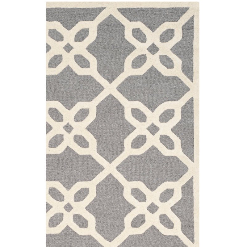 Hollins Cambridge Hand Tufted Wool Geometric Rug, Rectangle 5' x 8'