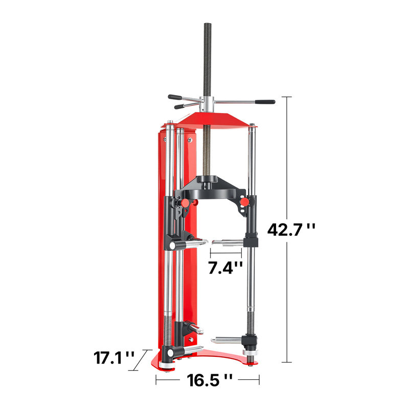 Strut Spring Compressor, 4-level Adjustment, Strut Compressor with Versatile Mounting Options & Multi-Purpose Hooks for Compressing Coil Springs up to 3,000 lbs, Fit for SUVs, Trucks, Pickups