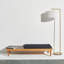 Lampe sur pied à DEL dorée 60 po Montage avec abat-jour tambour en tissu ivoire plissé, ampoule incluse-266565202-183064411