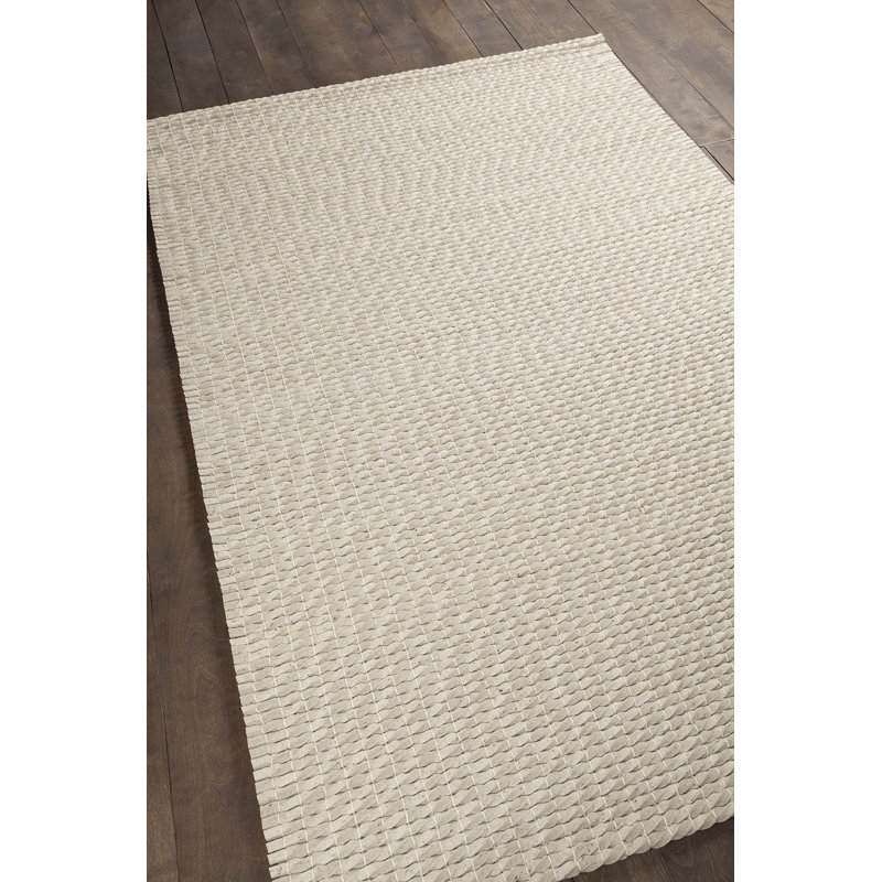 Tapis de zone argenté tissé à la main Leff, 5 pi x 7 pi 6 po