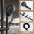 10" Wall Mounted Solid Brass Rain Shower System Set with Pressure Balanced Valve-99170762