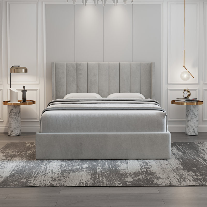 Raimi Upholstered Storage Bed with Hydraulic Lift