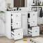 Armoire de meuble-lavabo sur pied 36 po avec lavabo intégré en résine Sieto