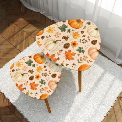 Ensemble de 2 tables basses gigognes Triangle