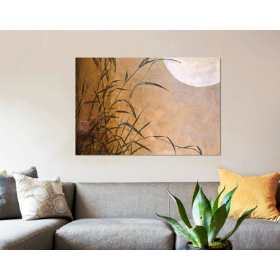 " Lakeside Moonrise " Graphic Art Painting
