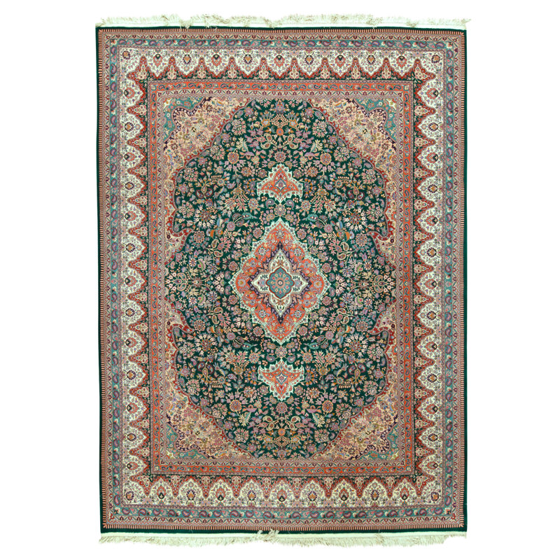 Tapis rouge noué à la main de haute qualité