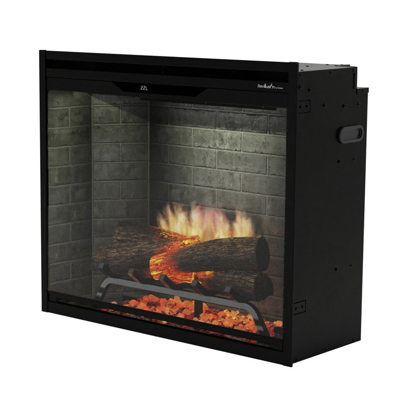 Dimplex 24" Revillusion Electric Firebox Neutral Brick Background, 24" W, Neutral Brick