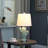 Ceramic Cactus Plant Metal Table Lamp