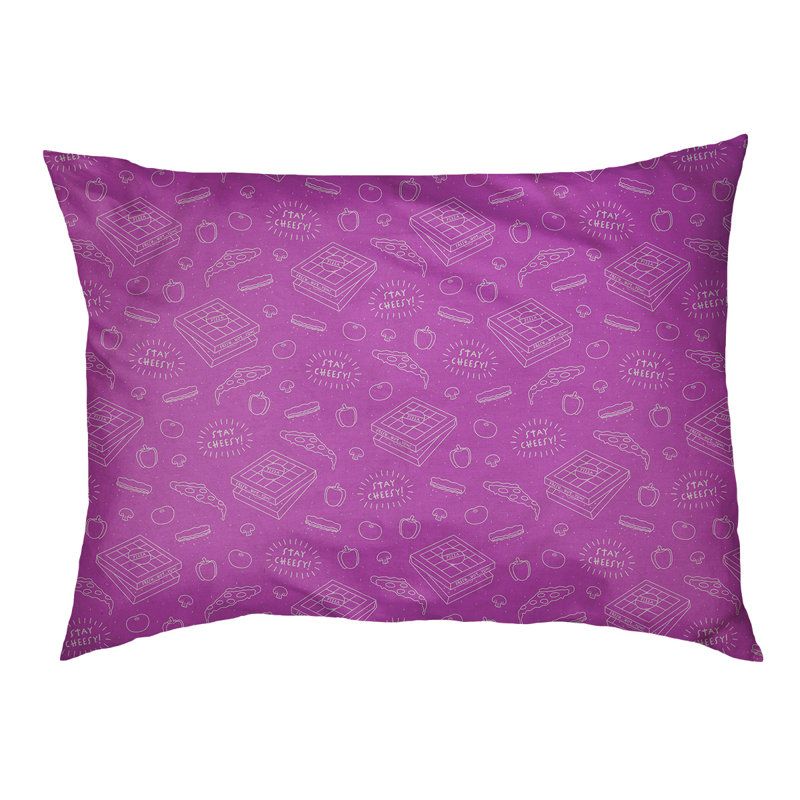 Coussin de conception de lit pour chat arc-en-ciel Campion, L 52 po x l 42 po, Violet