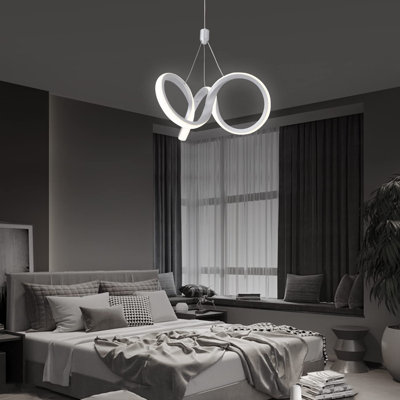Luminaire suspendu 1 lumière blanc (à intensité variable) Justas