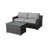 Bowens Wicker Fully Assembled 2 - Person Seating Group with Cushions-1054445730