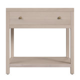 Nora 30 in. W Wood 1 Drawer Wide Nightstand with Shelf