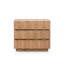 Vanessa 3 - Drawer Solid Wood Nightstand