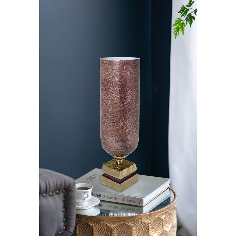 Glass Table Vase, 19.5" H x 6" W x 6" D
