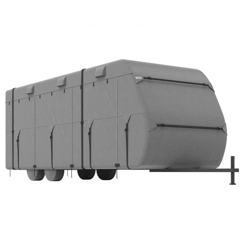 Housse de camping pour roulotte de 30 à 33 pieds de classe A en tissu non tissé, H 108,3 po x l 408,3 po x P 106,3 po