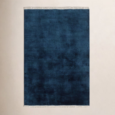 Clio Hand-Woven Blue Rug