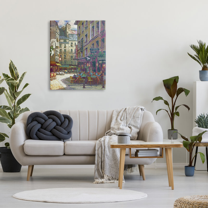 Paris Cafe Street par Steve Hunziker, H 40 po x l 30 po x P 1,5 po