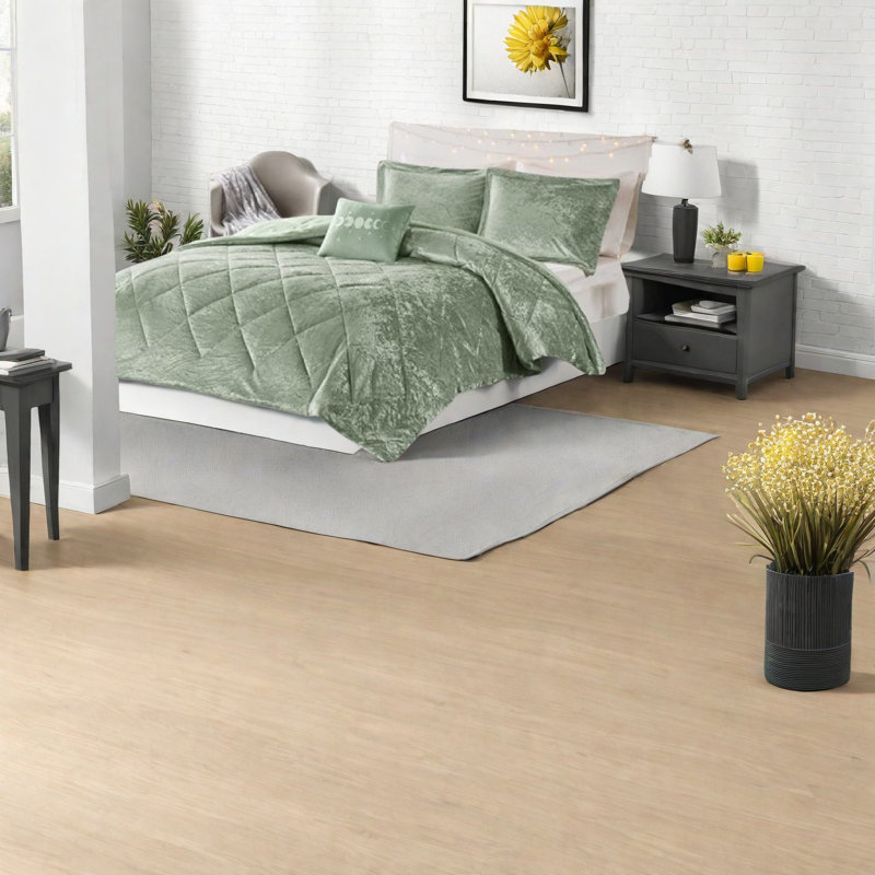 Ensembles de literie en velours luxueux, matelassage en polyester, style moderne pour la maison