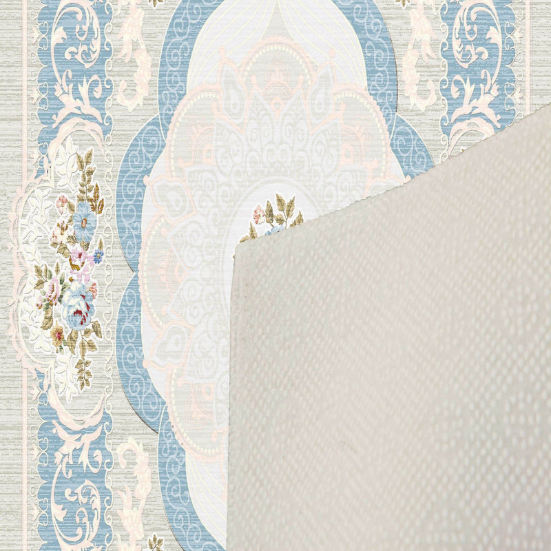 Stylish Hall Carpet (3.3 x 6.6 ft), 100% Polyester, 0.3 in Pile Height | Antibacterial, Non-Slip PVC Felt Dot Underside | Machine Washable, 3D Digital Print, Durable & Easy to Clean | Perfect for Entryway & Living Areas
