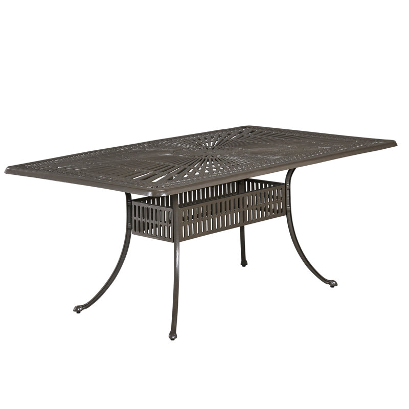 Frontenac Rectangular Metal Outdoor Dining Table