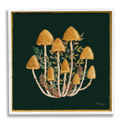 " Mushrooms and Leaves " Acrylic Painting