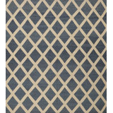 Geometric Area Rug in White/Blue