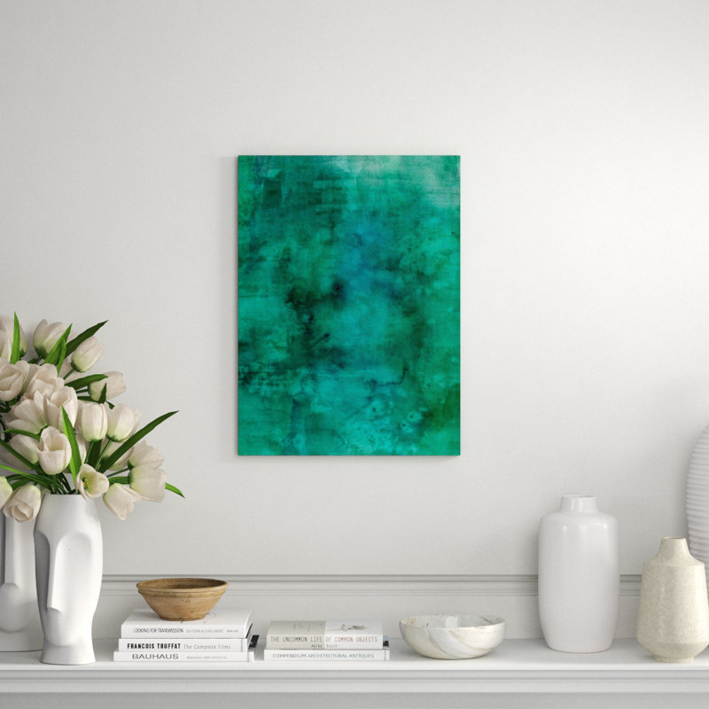 Couleurs IV Painting by Sofia Fox, 27" H x 20" W x 1.5" D, Knife Gel