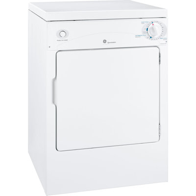 GE Appliances Spacemaker® 3.6 Cubic Feet cu. ft. Portable Dryer in White