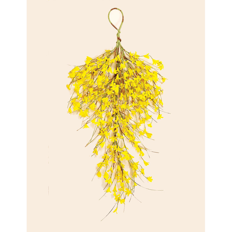 28" Artificial Forsythia Teardrop
