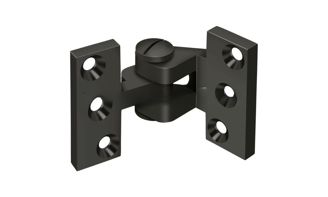 Deltana SBIH2510U10B Intermediate Hinge in Oil-rubbed Bronze Pair | Wayfair