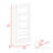 Bookcase With Vertical Design And 5 Storage Shelves, Black