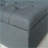 Ottoman with Storage, 51” Contemporary Tufted Bench | Black | Wooden-75315618
